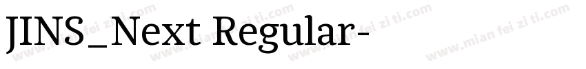 JINS_Next Regular字体转换